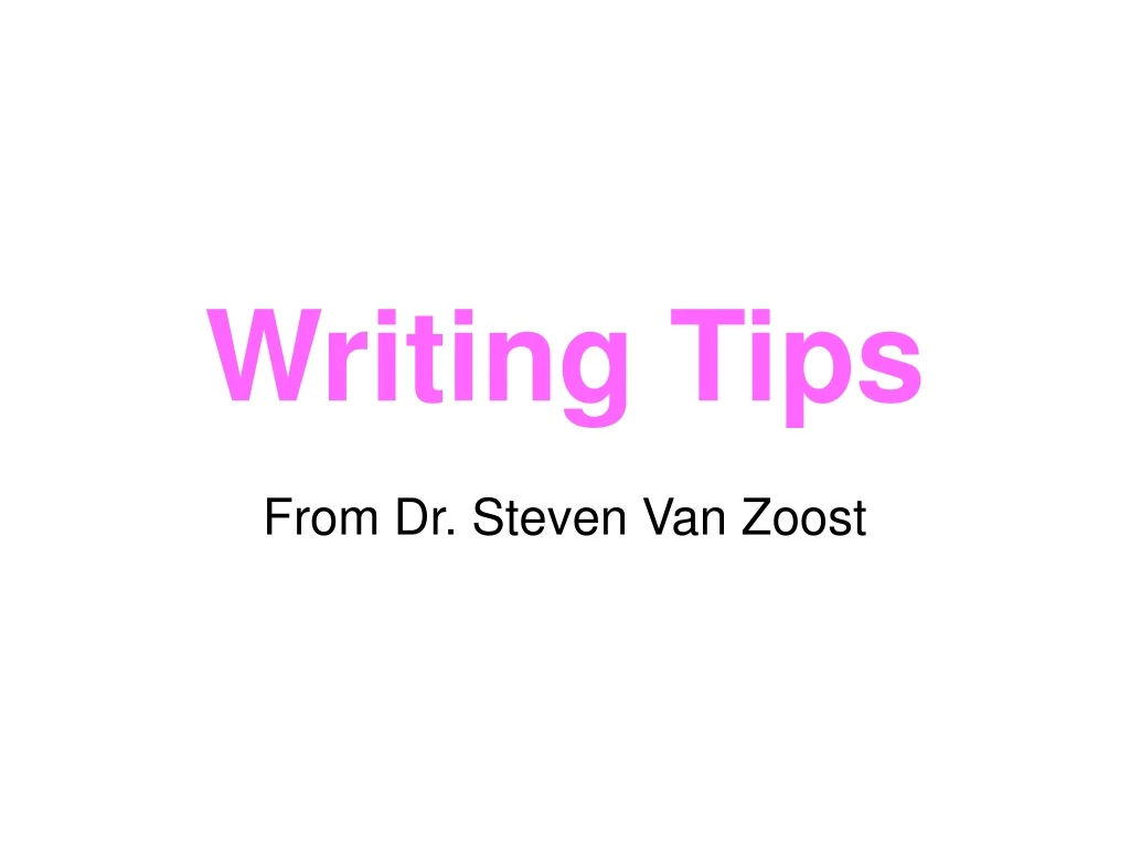 writing tips n.