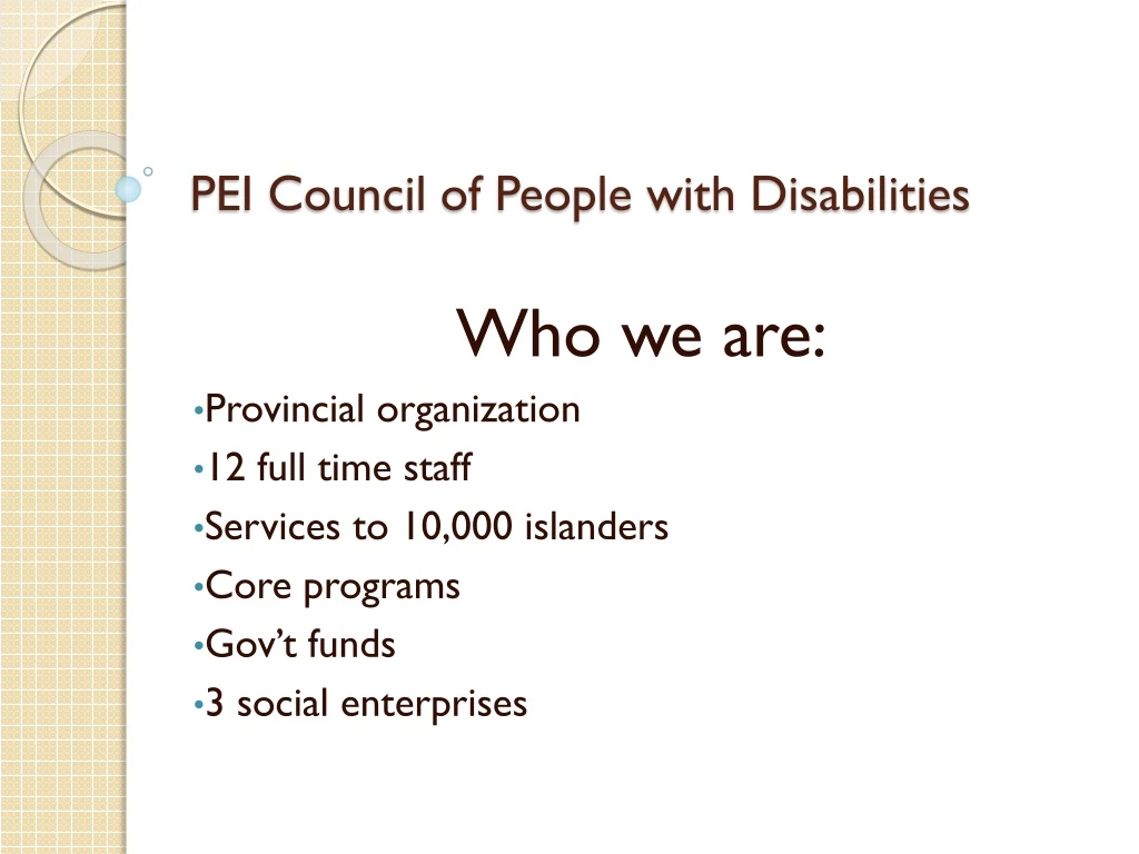 pei council of people with disabilities n.