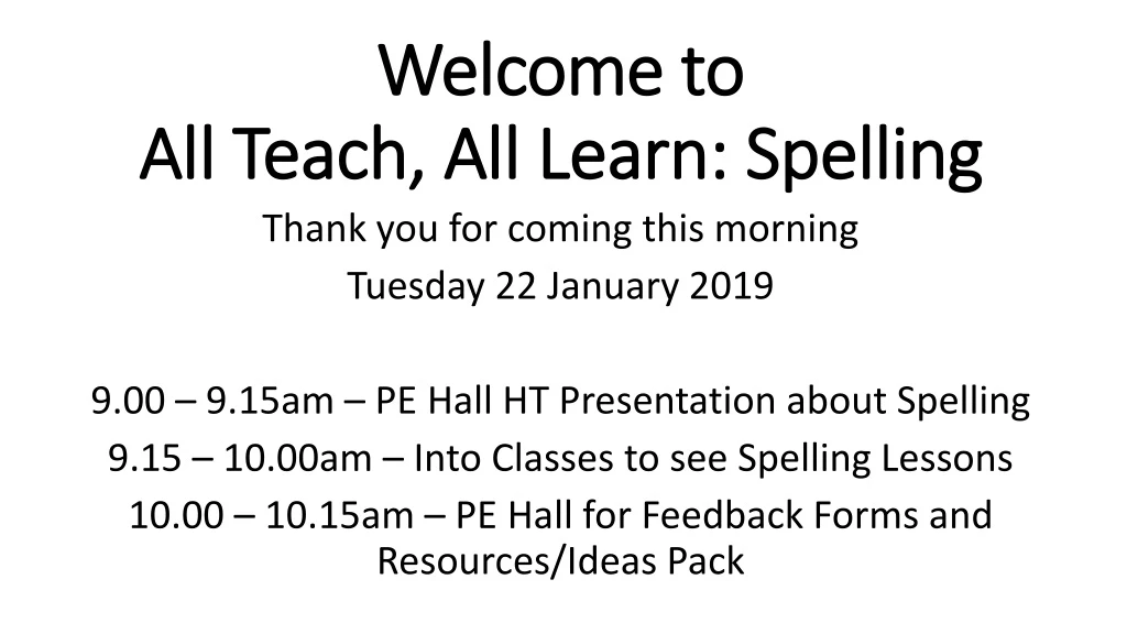 All Teach All Learn