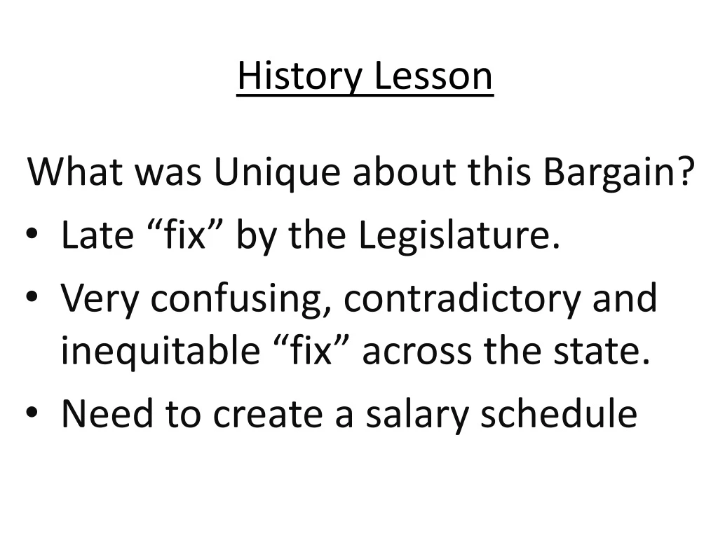 history lesson n.