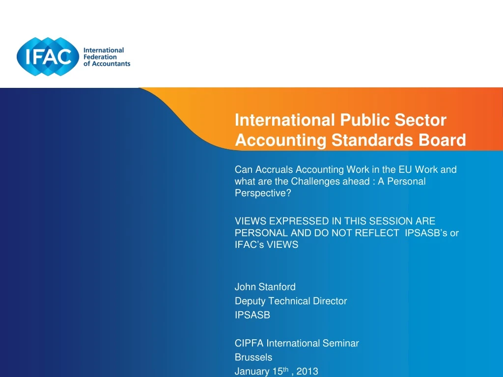 PPT - International Public Sector Accounting Standards Board PowerPoint ...