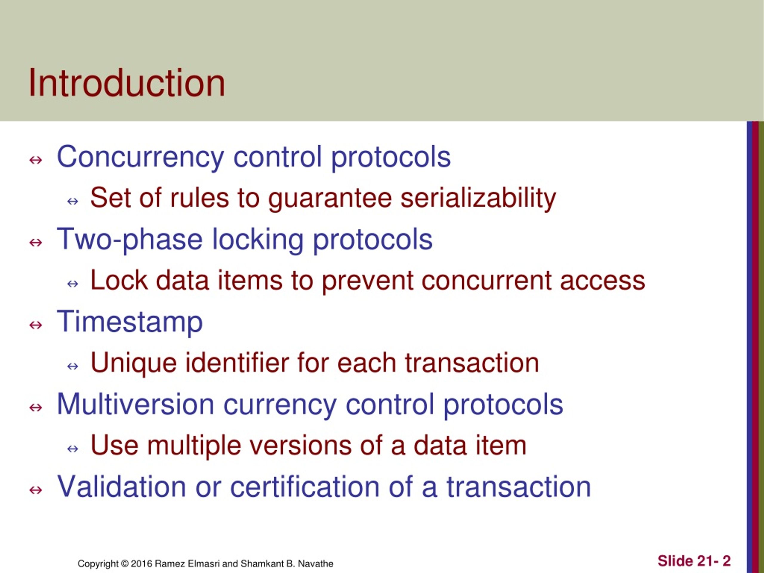 PPT - CHAPTER 21 Concurrency Control Techniques PowerPoint Presentation ...