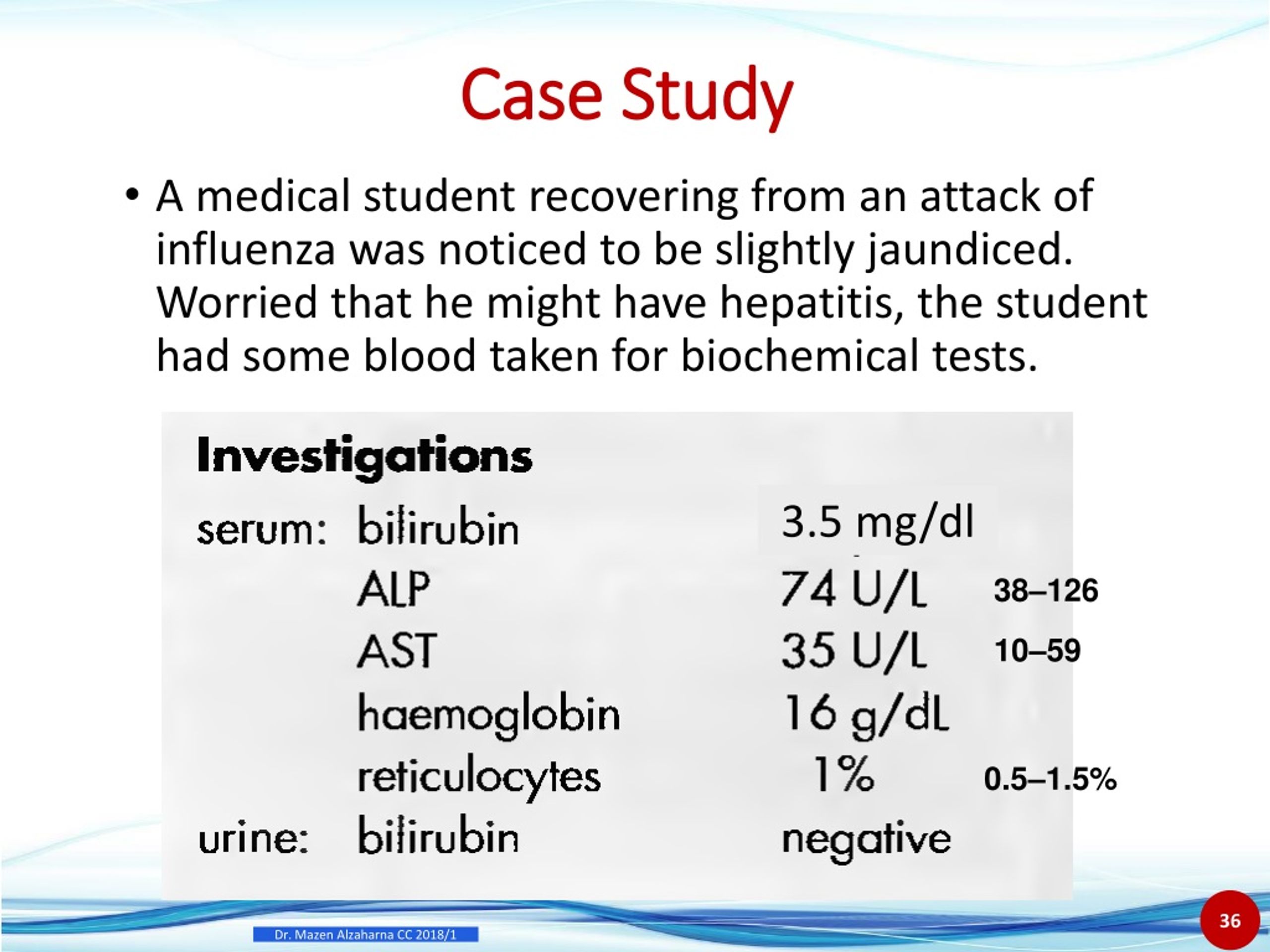 case study liver function