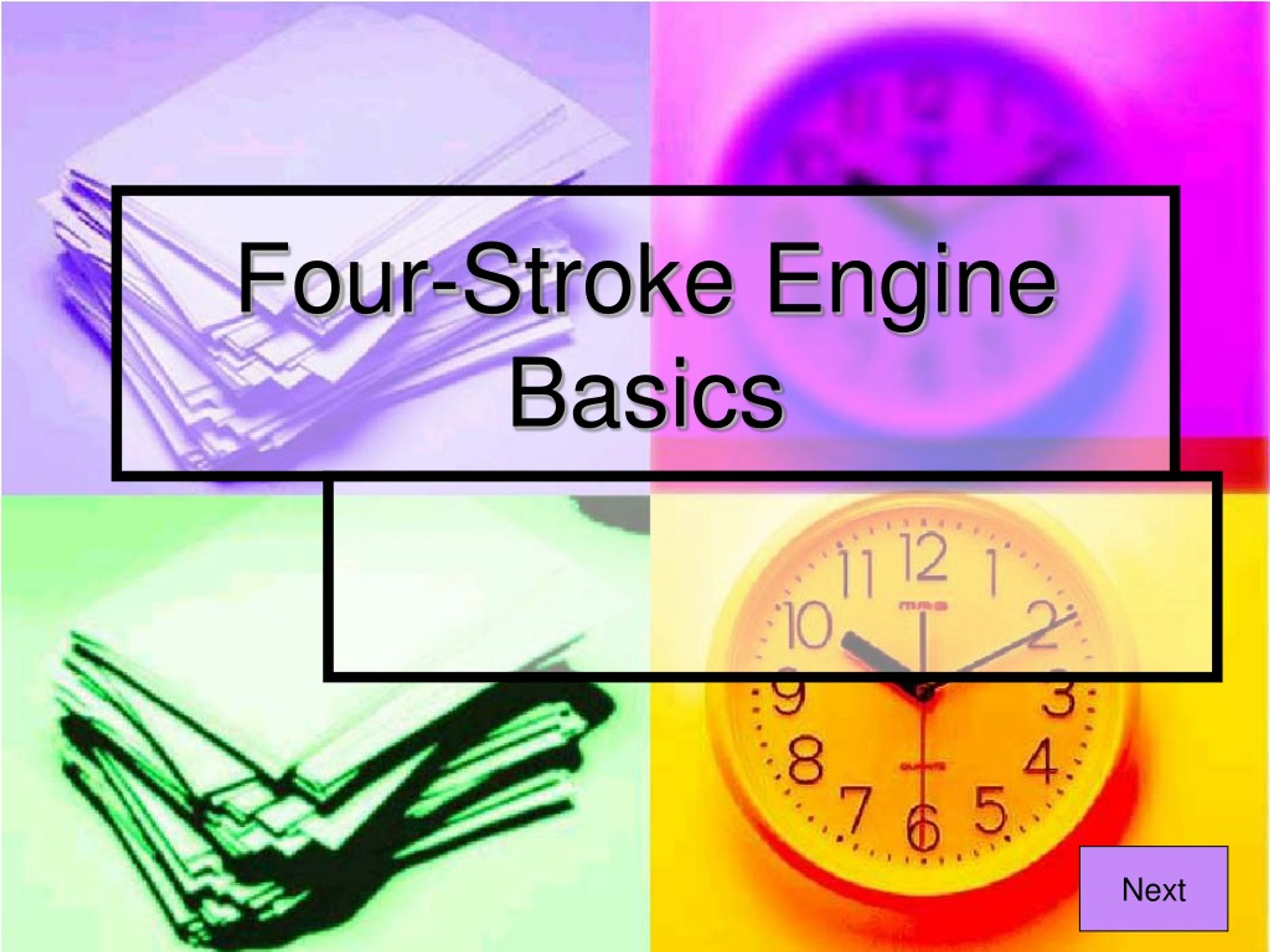 powerpoint presentation of 4 stroke engine