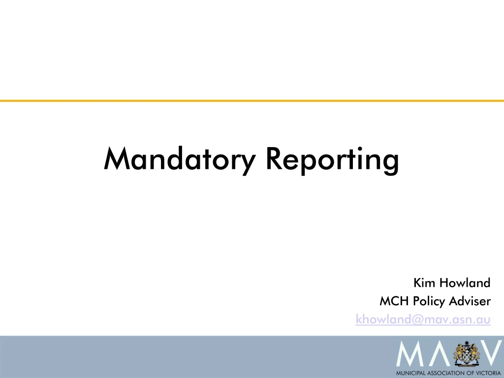 PPT - Mandatory Reporting PowerPoint Presentation, Free Download - ID ...