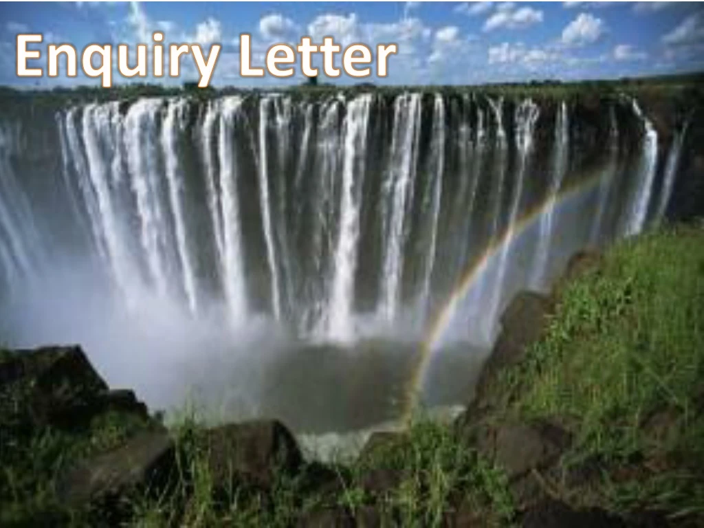enquiry letter n.