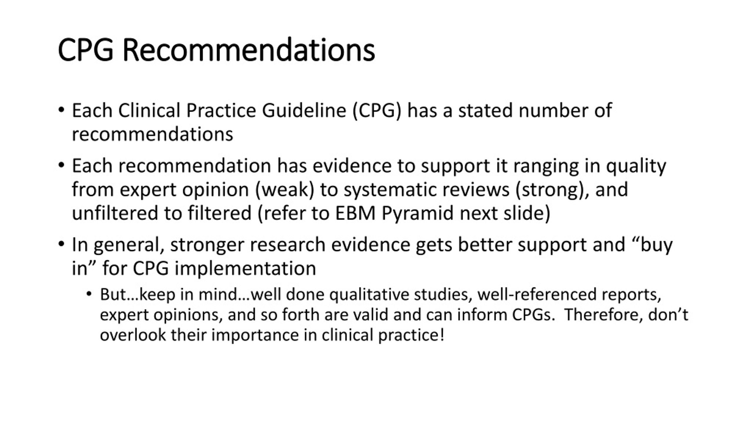 PPT - Introduction To Clinical Practice Guidelines PowerPoint ...