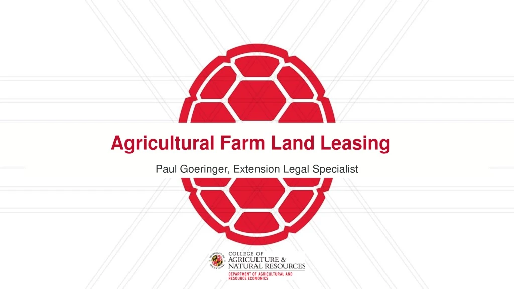 agricultural farm land leasing n.