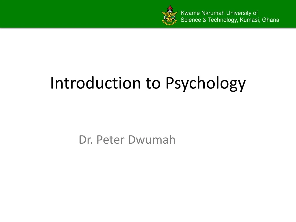 PPT - Introduction To Psychology PowerPoint Presentation, Free Download ...