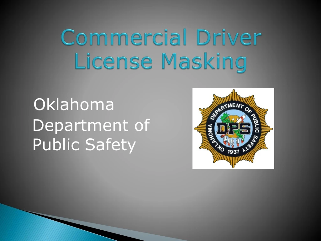 commercial driver license masking n.