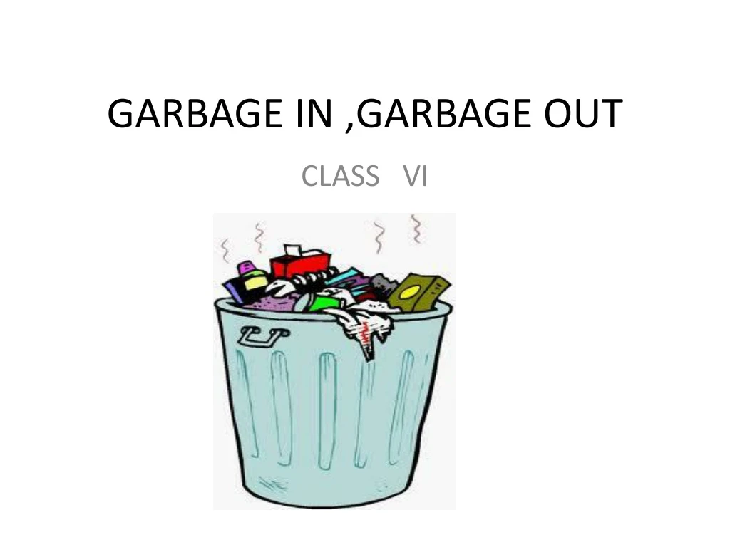 Garbage как произносится