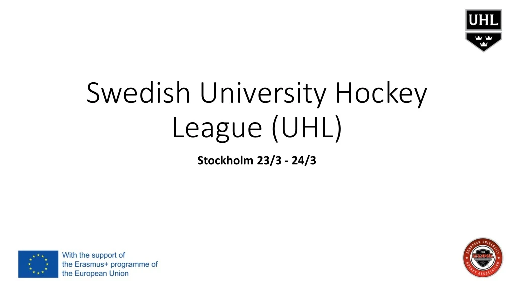 swedish university hockey league uhl n.