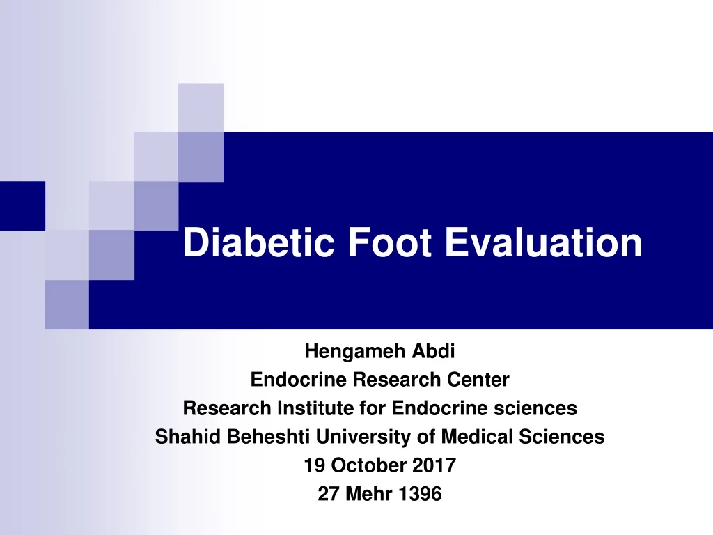 PPT - Diabetic Foot Evaluation PowerPoint Presentation, Free Download ...