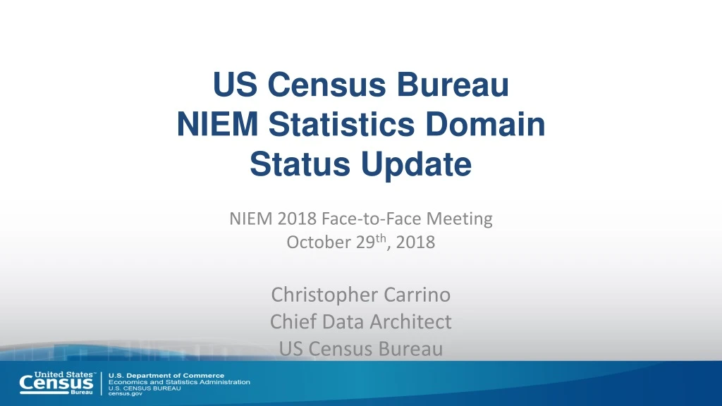 us census bureau niem statistics domain status update n.