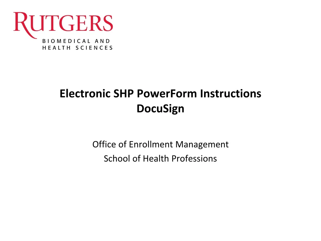 electronic shp powerform instructions docusign n.