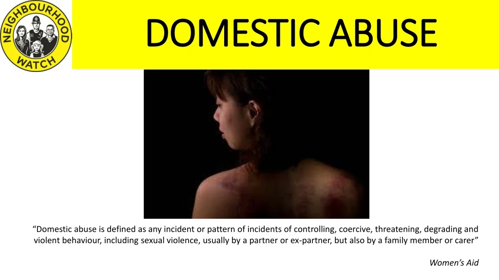 domestic abuse n.