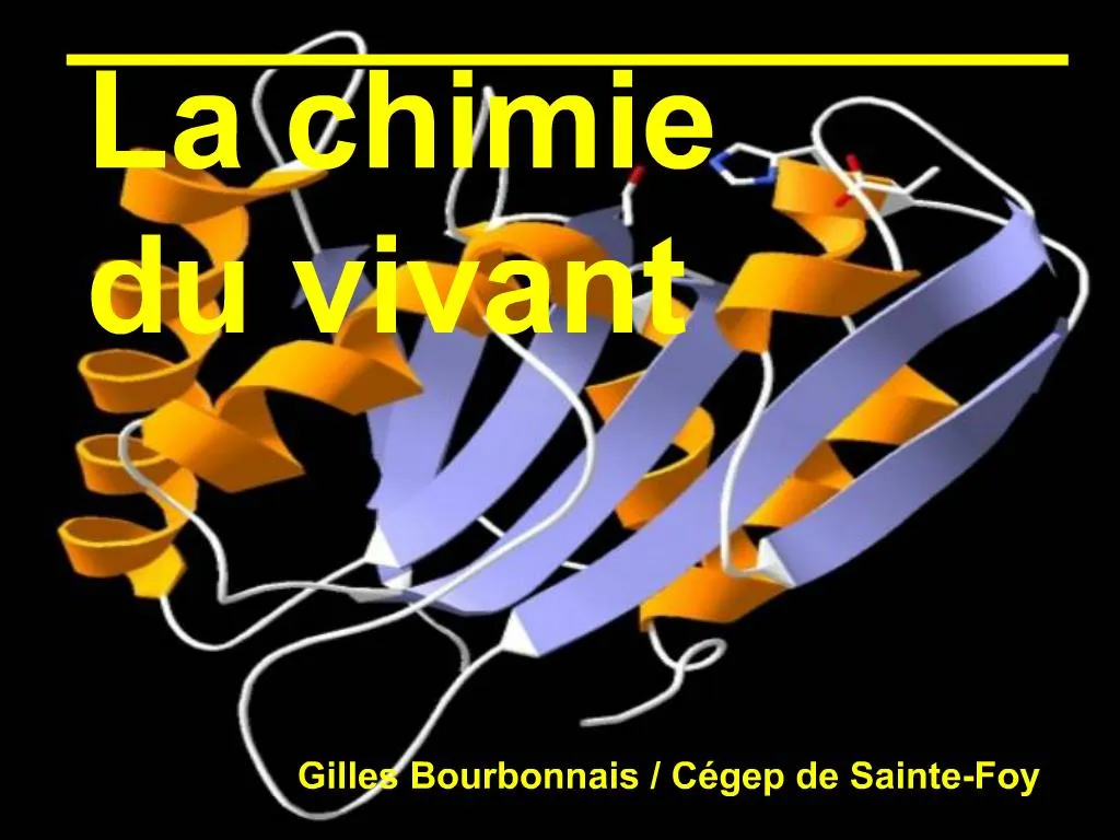 PPT - La Chimie Du Vivant PowerPoint Presentation, Free Download - ID ...