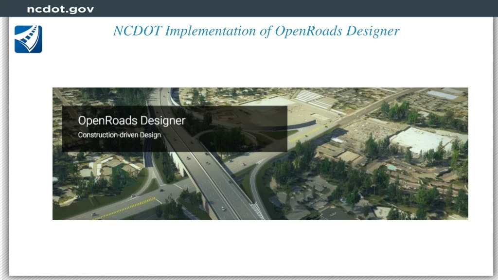ncdot implementation of openroads designer n.