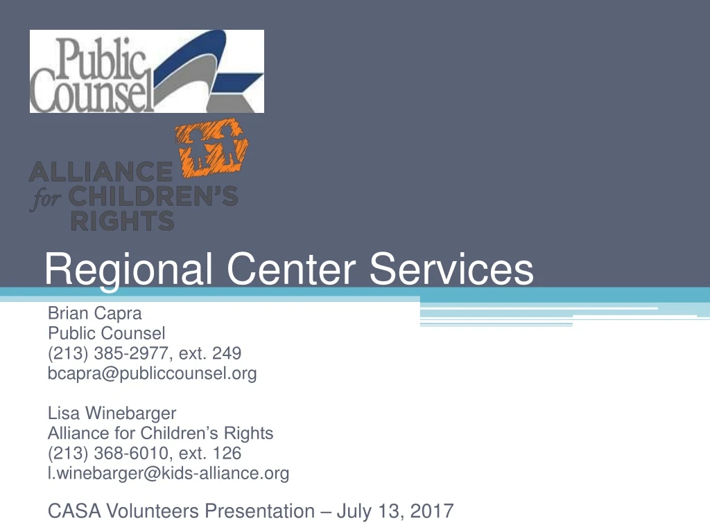 regional center services n.