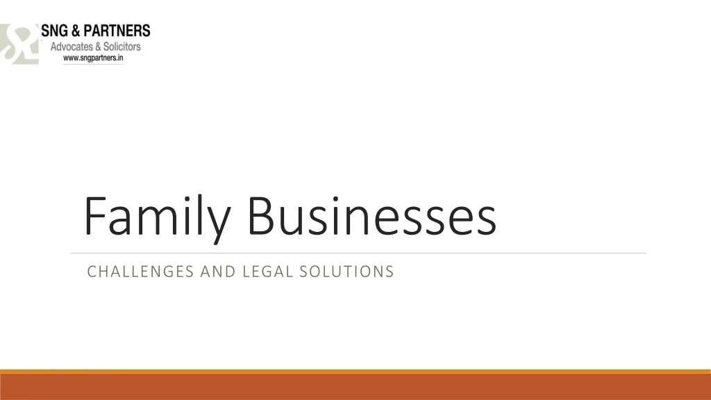 family businesses n.