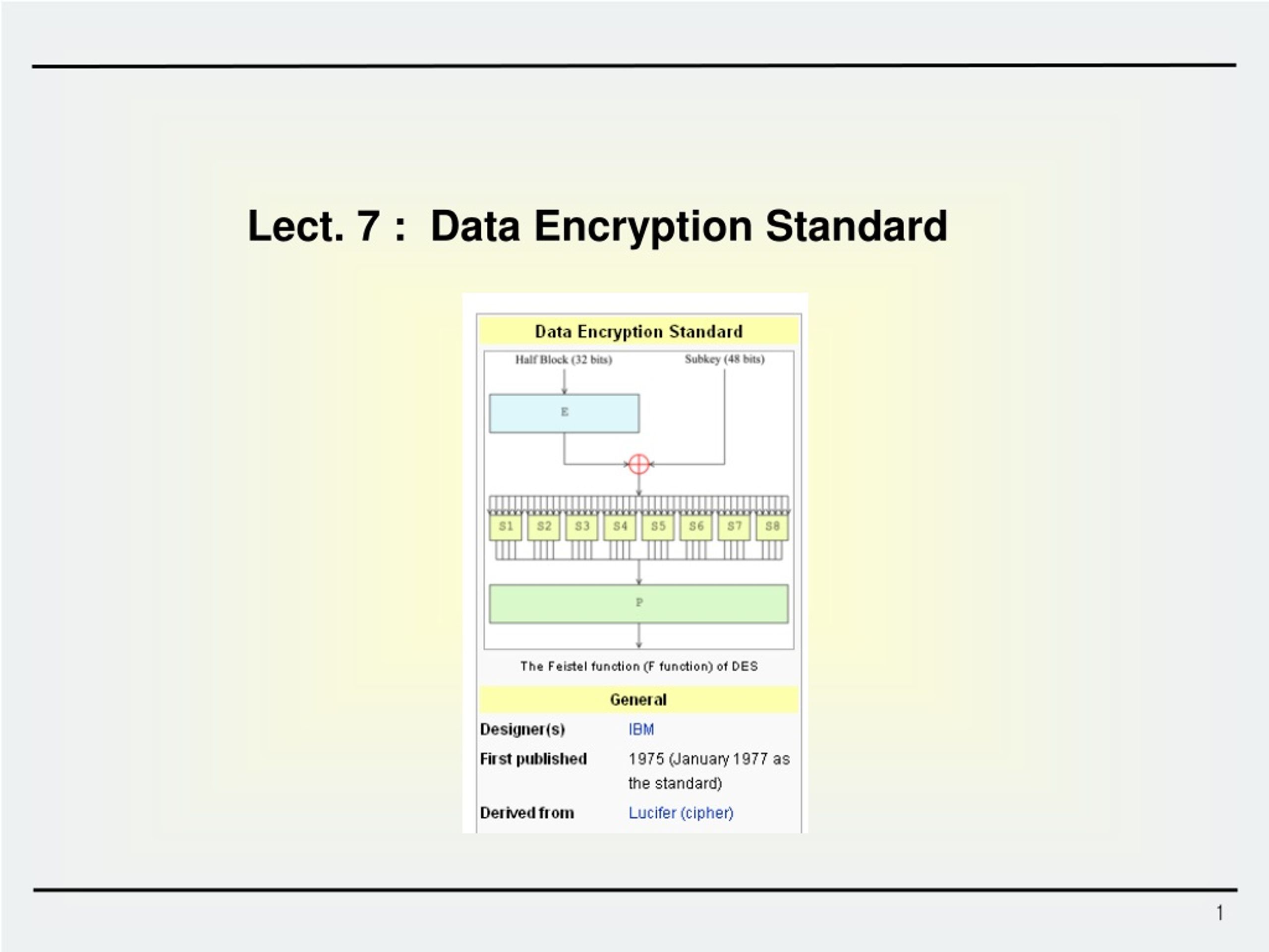 data encryption standard powerpoint presentation