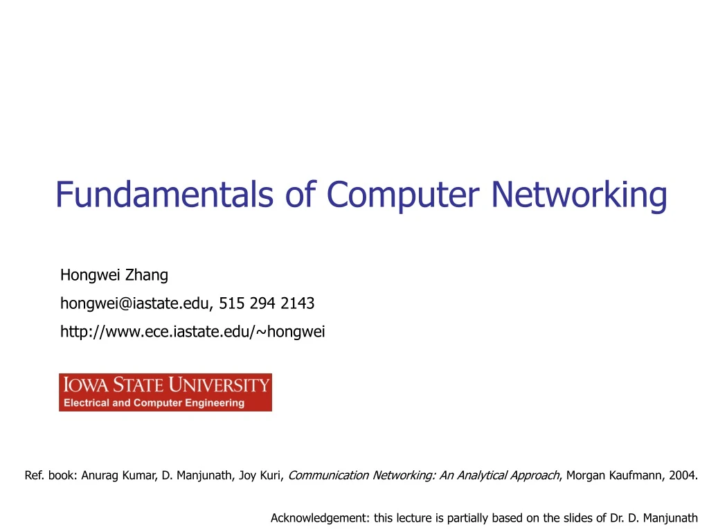 Ppt fundamentals of computer networking powerpoint presentation free
