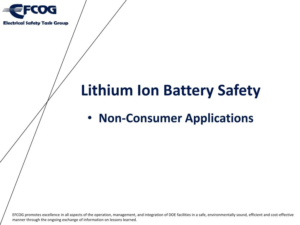 lithium ion battery safety n.