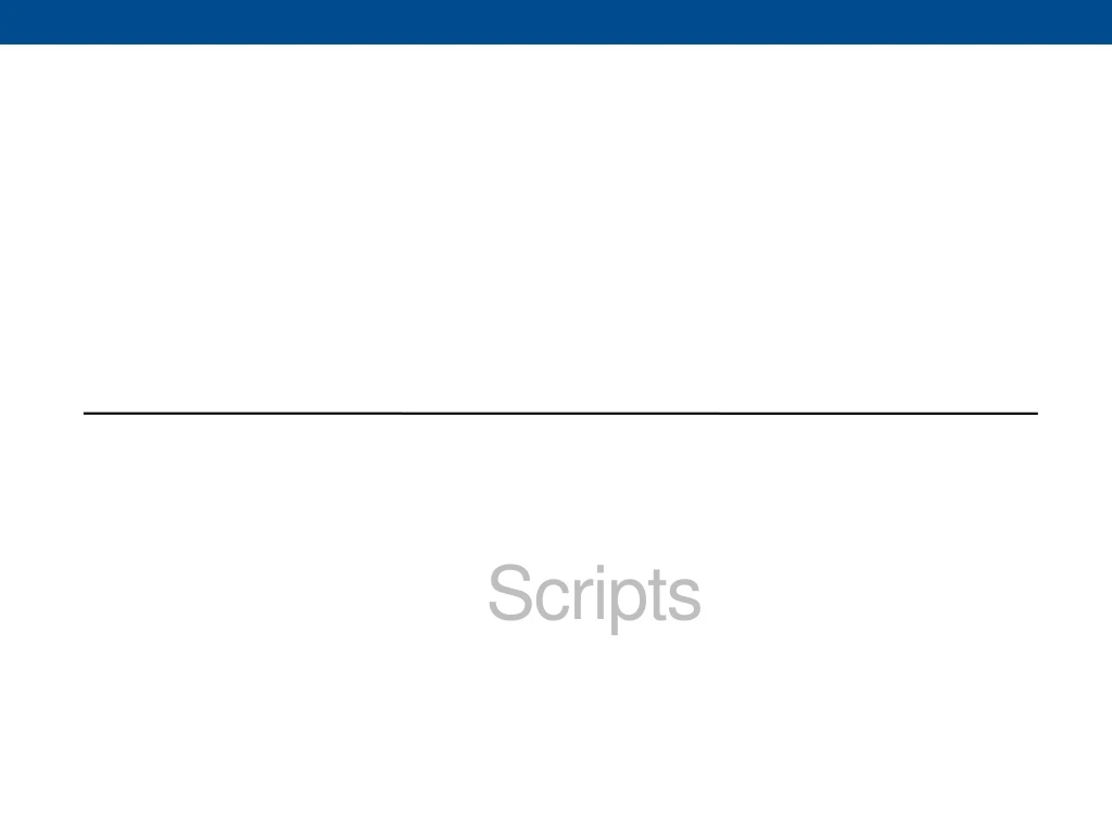 scripts n.
