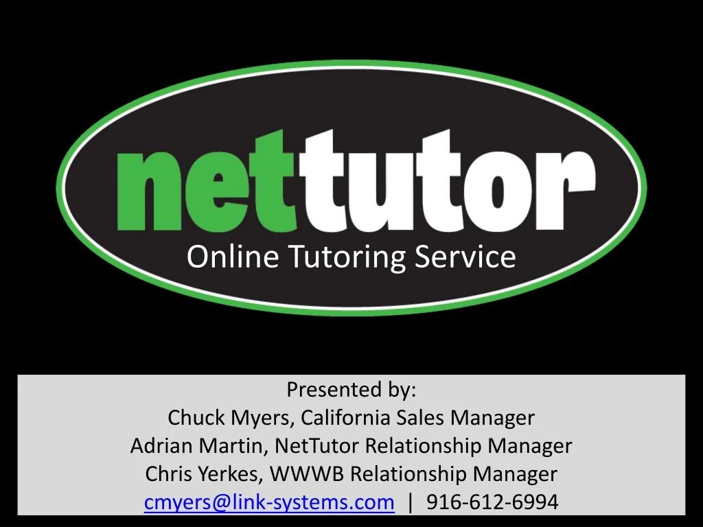 online tutoring service n.