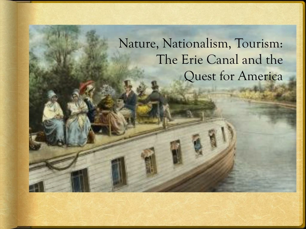 nature nationalism tourism the erie canal n.