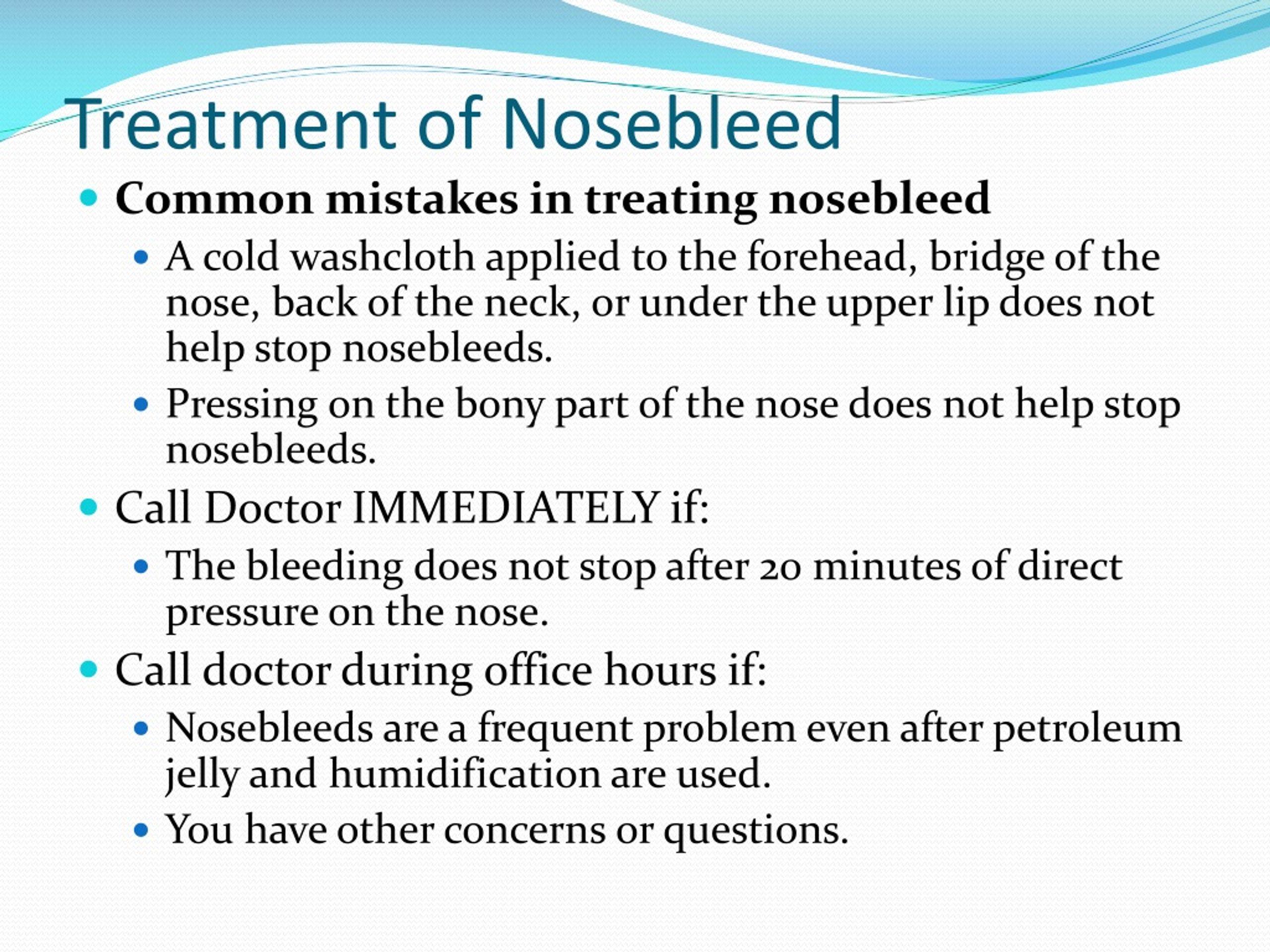 nursing nose bleed memory pictures
