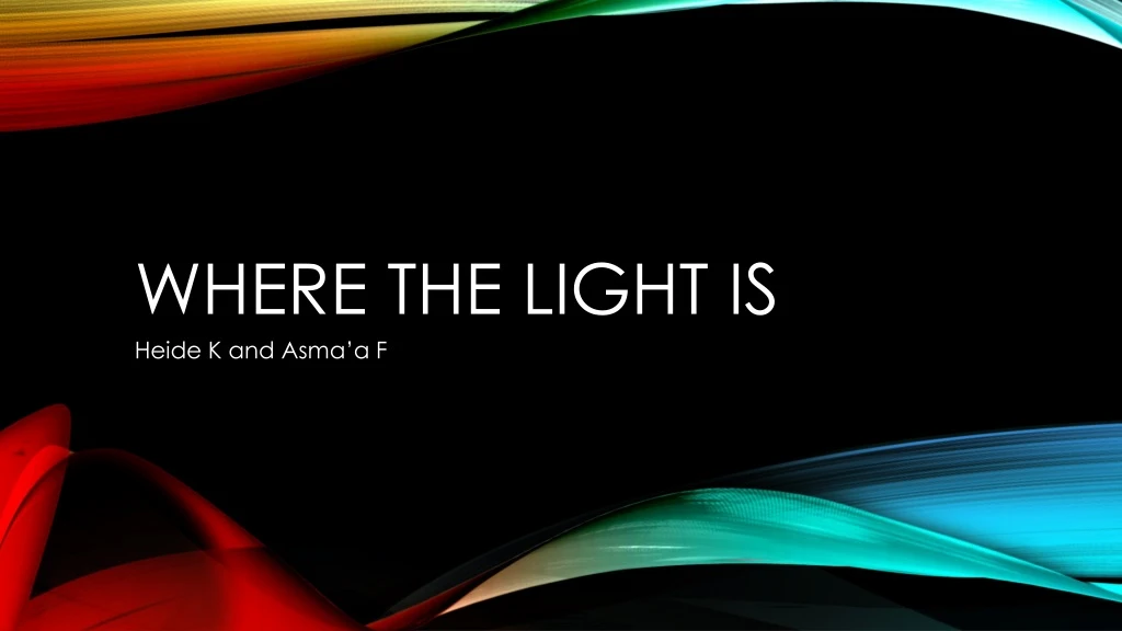 where the light is n.