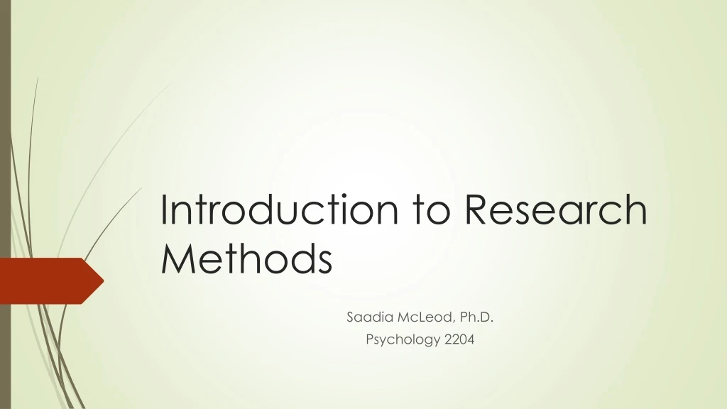 introduction research methods