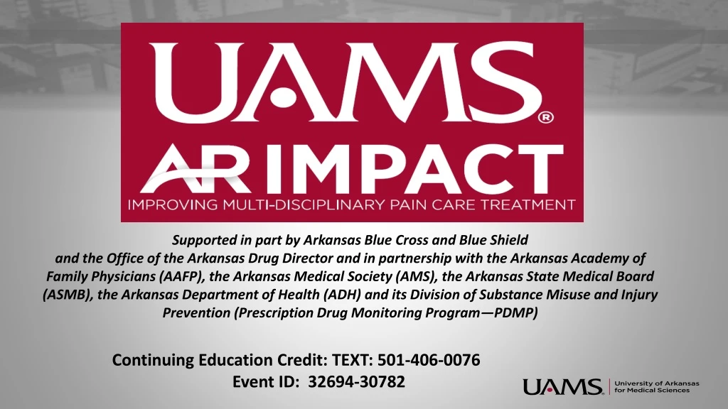 supported in part by arkansas blue cross and blue n.
