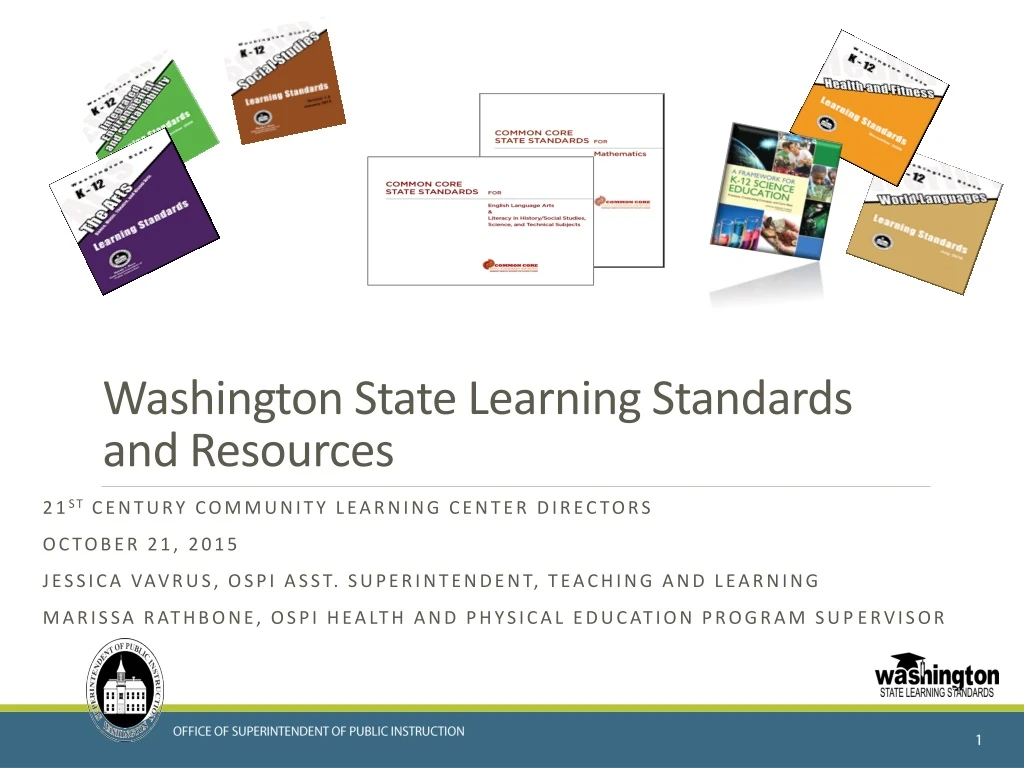 PPT - Washington State Learning Standards And Resources PowerPoint ...