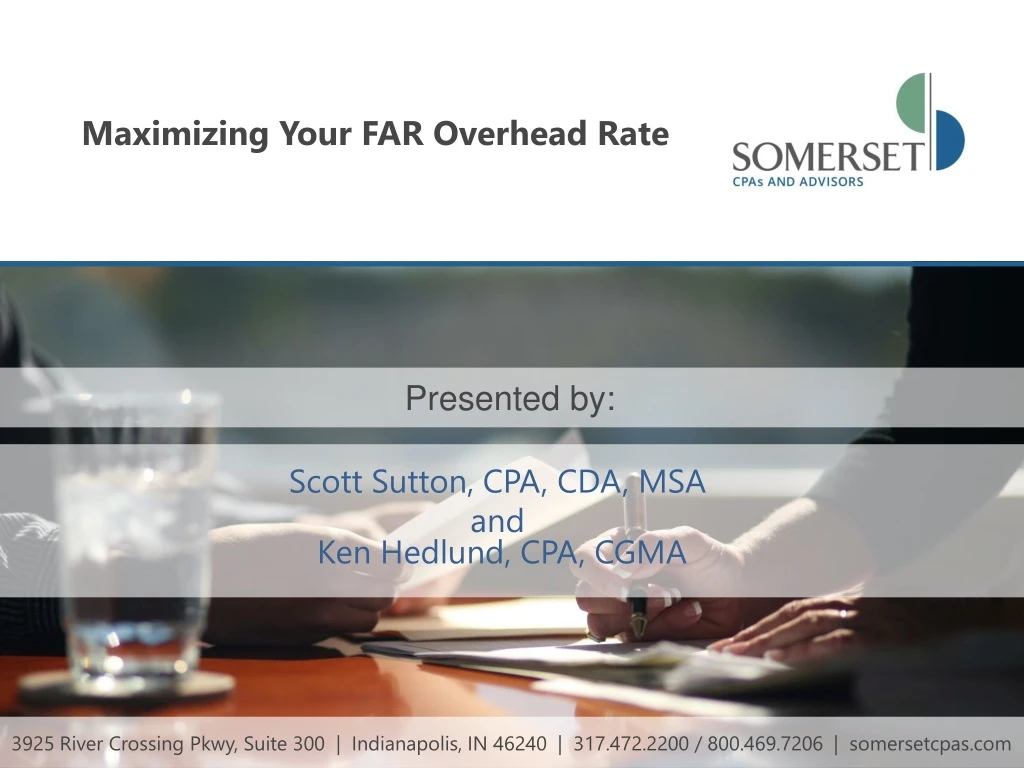 maximizing your far overhead rate n.