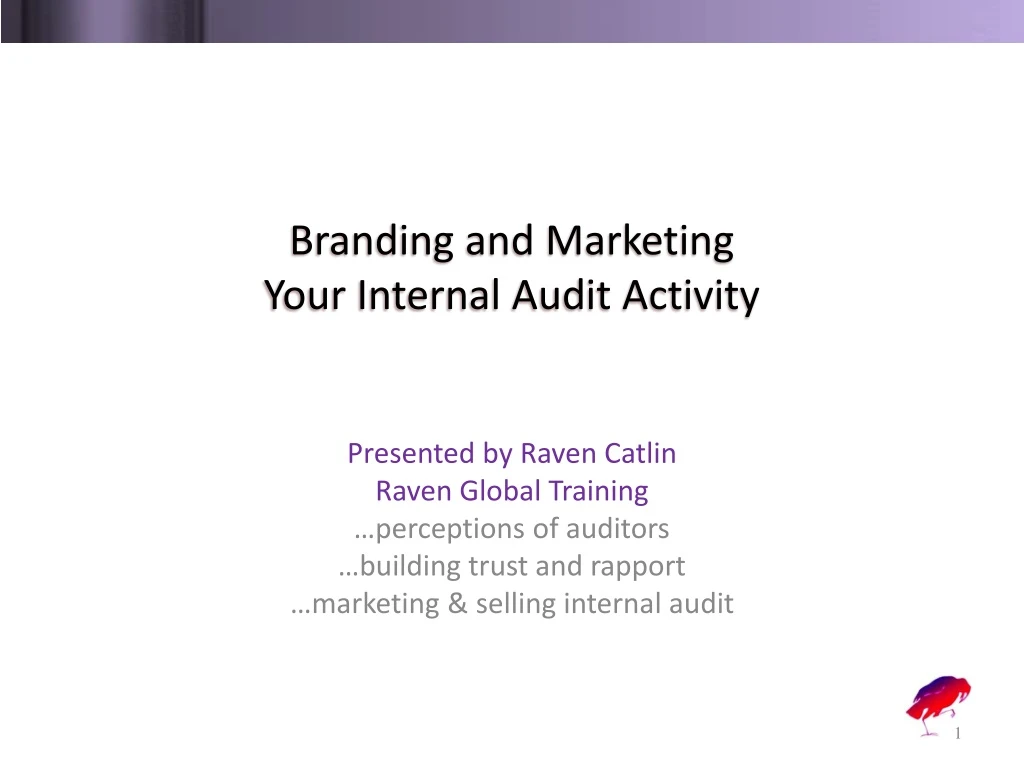 branding and marketing your internal audit activity n.