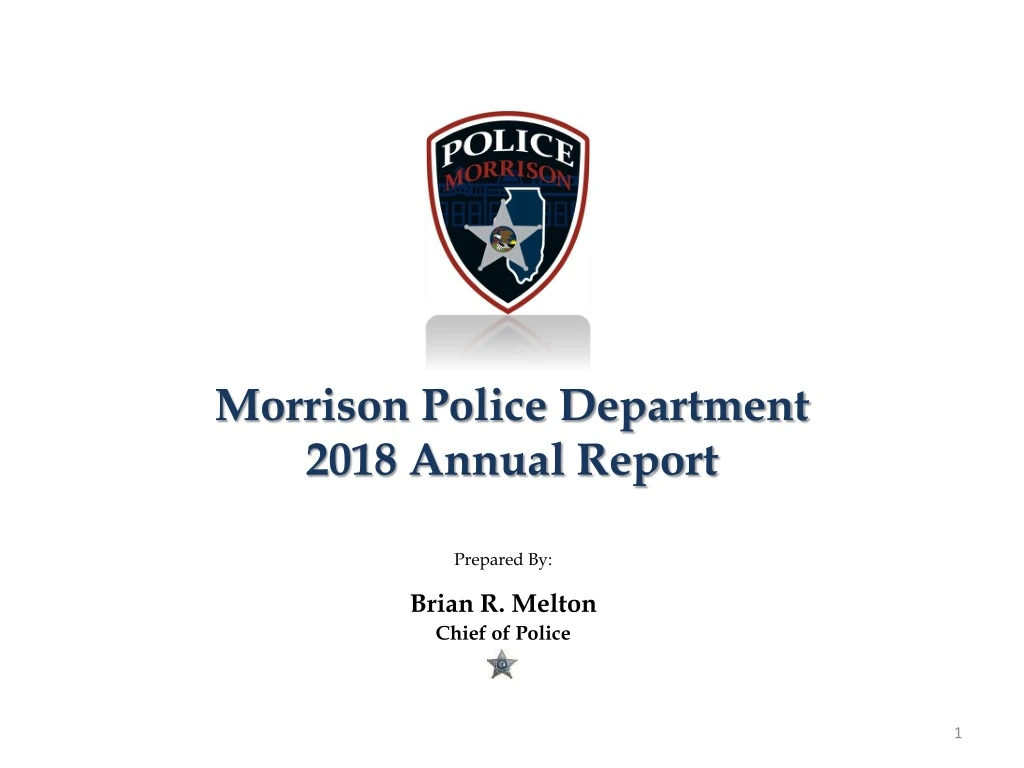 morrison police department 2018 annual report n.