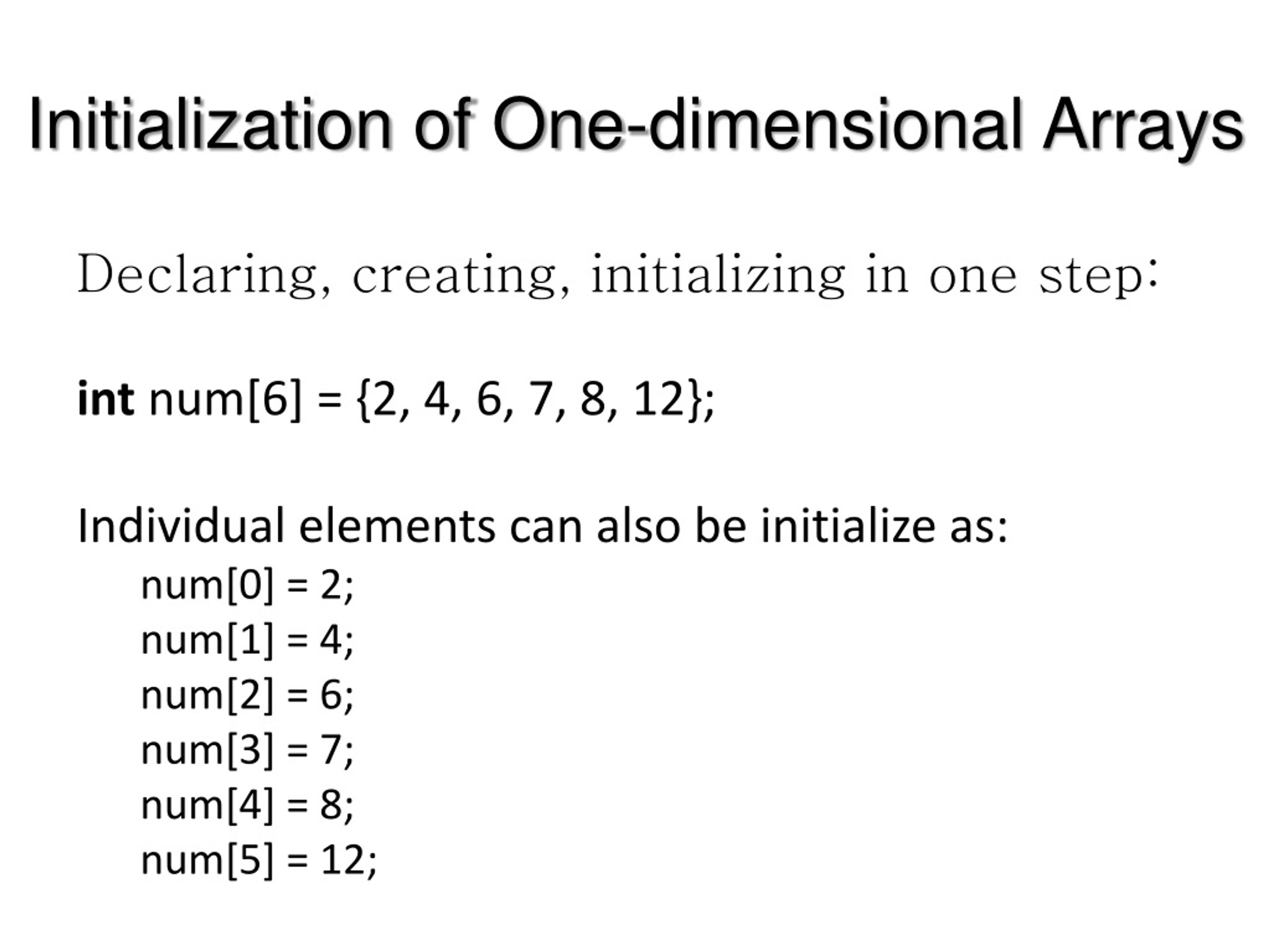 PPT - ARRAYS In C PowerPoint Presentation, Free Download - ID:8786575