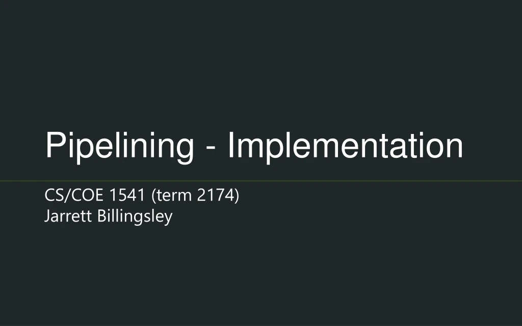 Ppt Pipelining Implementation Powerpoint Presentation Free