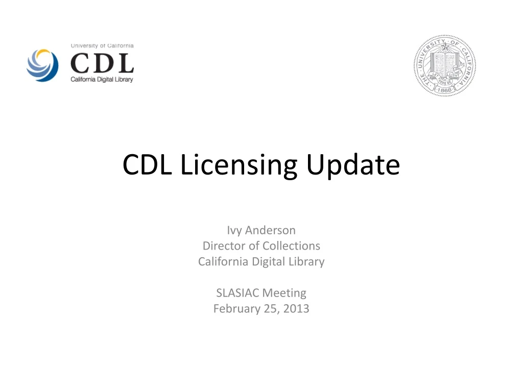 Ppt Cdl Licensing Update Powerpoint Presentation Free Download Id