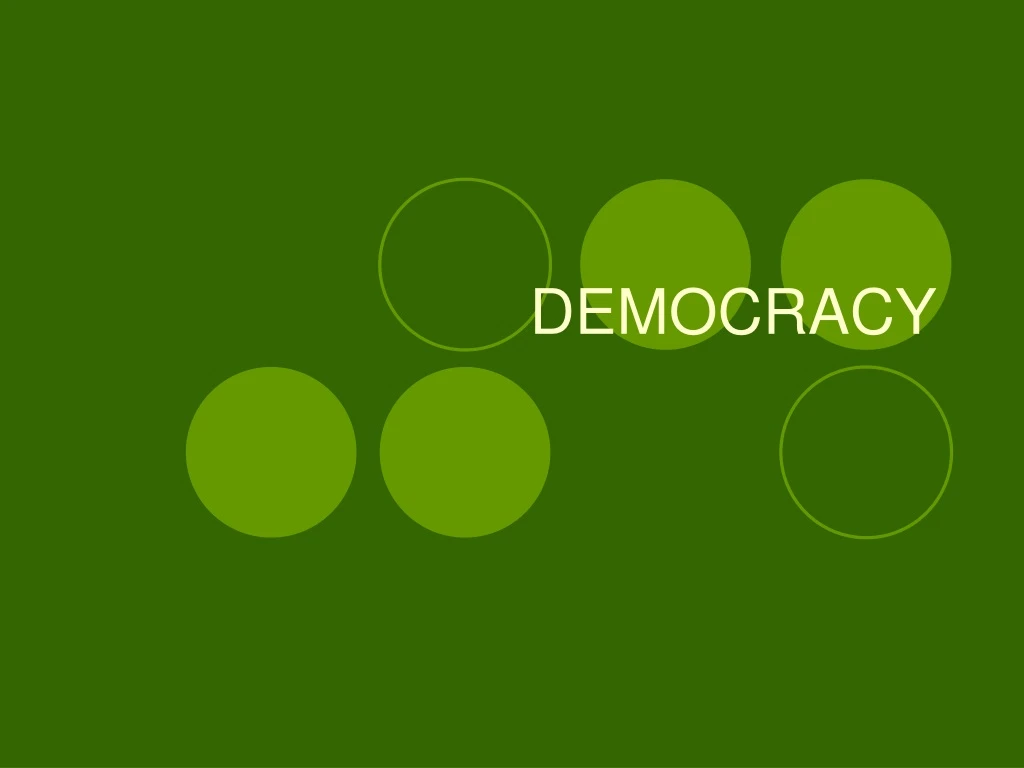 PPT DEMOCRACY PowerPoint Presentation, free download