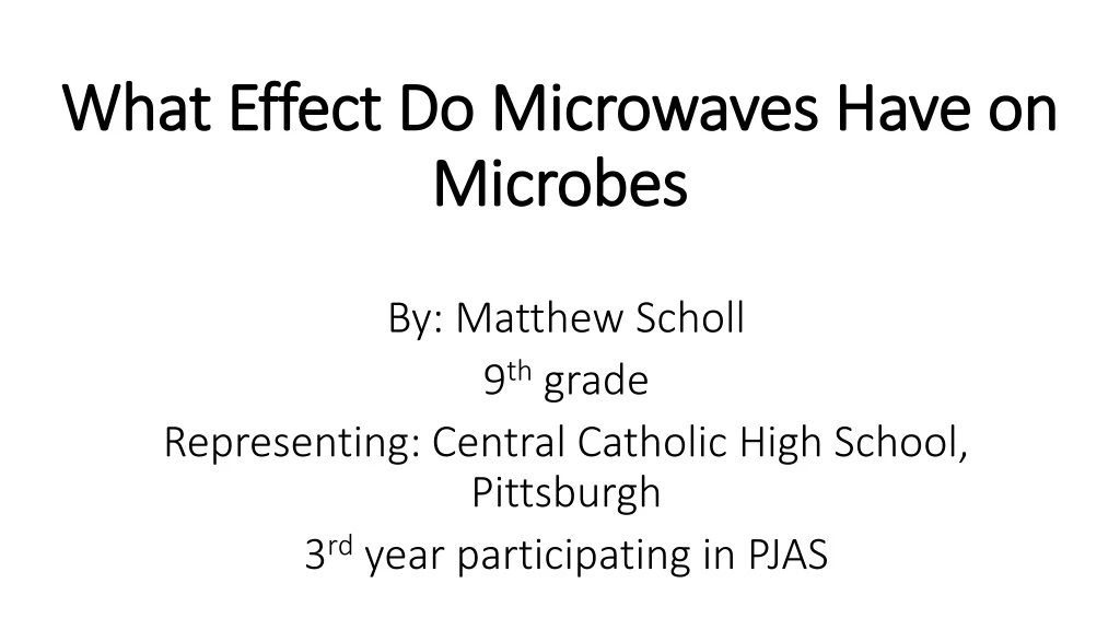 what effect do microwaves have on microbes n.