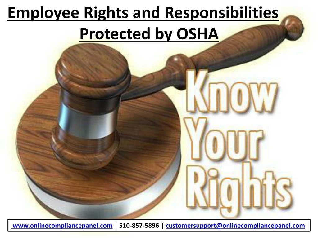 PPT - Employee Rights And Responsibilities Protected By OSHA PowerPoint ...