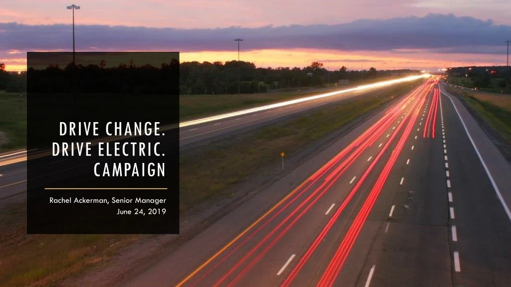 drive change drive electric campaign n.