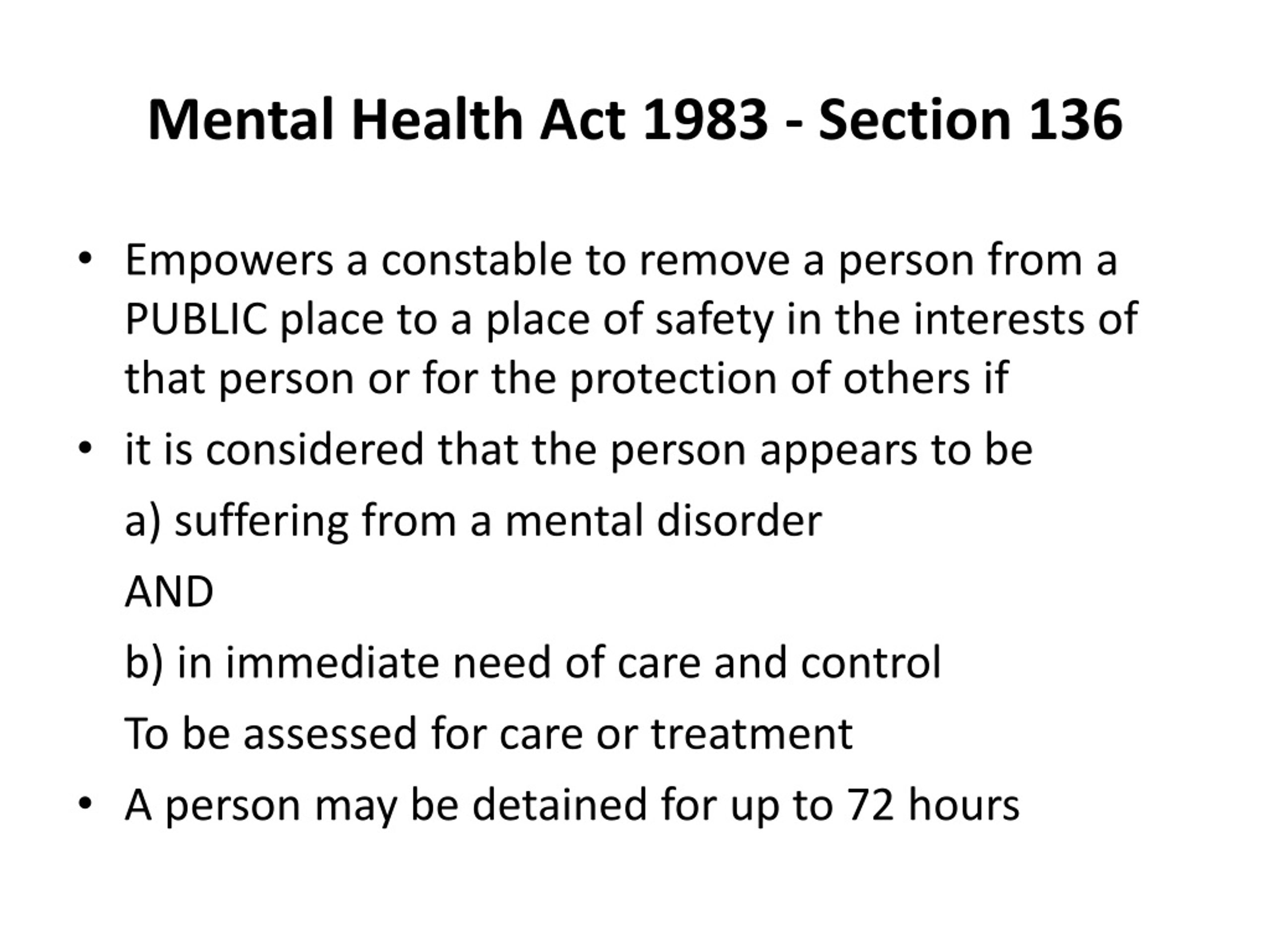 PPT - Joint Homelessness Team Mental Health Act 1983 Kathryn Andrews ...