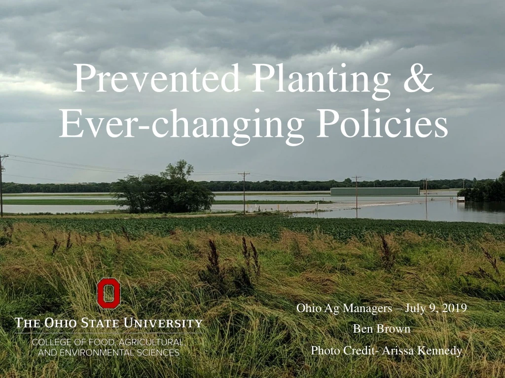 PPT Prevented Planting & Everchanging Policies PowerPoint