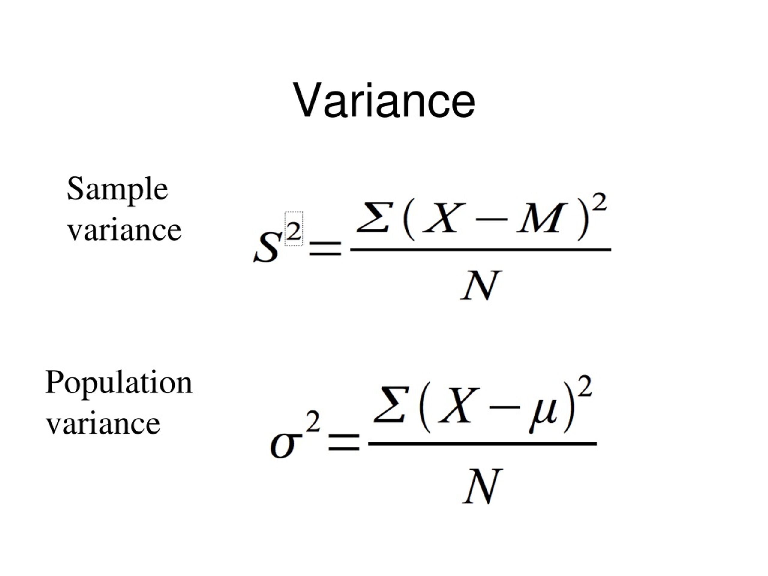 what does high variance mean