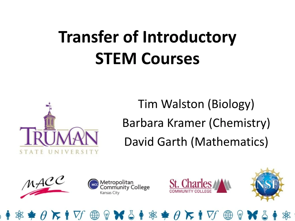 transfer of introductory stem courses n.