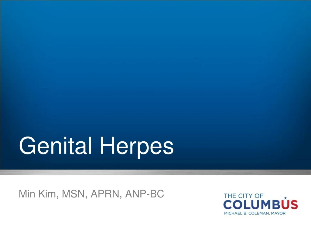 Ppt Genital Herpes Powerpoint Presentation Free Download Id 8791883